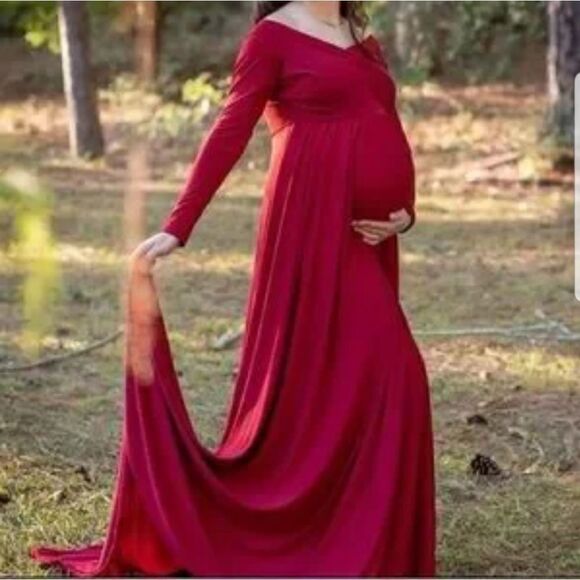 PhotoShoot Maternity gown Maxi Photoshoot Gown Large - Picture 1 of 15